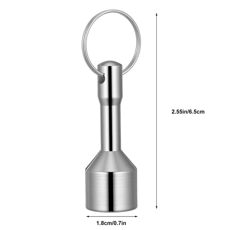 Hemobllo Pack of 2 Magnetic Gold Tester Key Ring Silver Tester, D17 mm Professional Test Magnet with 12 kg Tensile Force for Jewellery, Coins & Metals, Compact Jeweler's Tool for Authenticity Testing