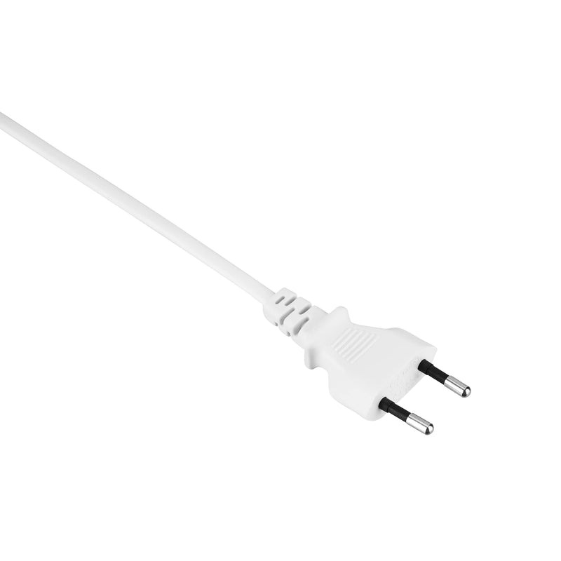 REV Euro extension 2m power cable Type-C, extension cable, Euro plug, power cable extension, white