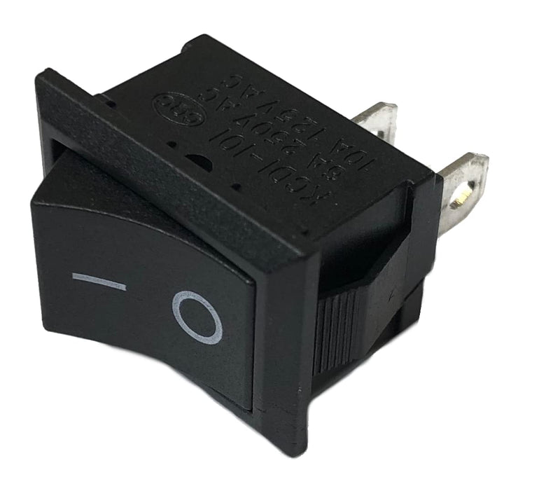 Pack of 5 Premium On Off Recessed Rocker Switch On Off DIY AC 250V 220V 125V 10A 12V 2Pin Black Rectangle