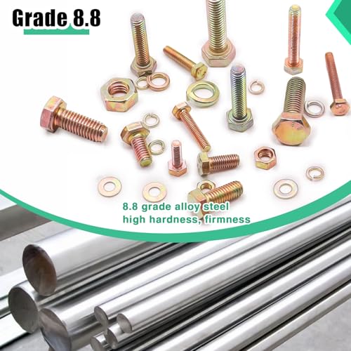 Twidec/966PCS Grade 8.8 Hex Head Bolts and Nuts Assortment Kit,Metric Bolt Assortment, M4/M5/M6/M8(12-30mm)
