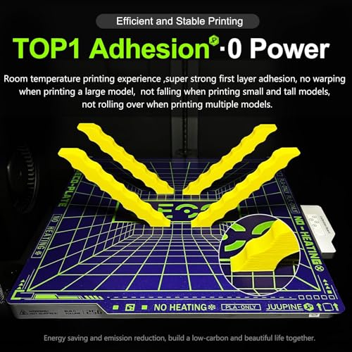 Upgraded Supertack PLA Plate (No Heating) GECO Plate For Bambu Lab P1S/P1P/X1C/X1E/A1 3D Printer build plate 257 x 257 mm Magnetic Spring Steel 0°C Printing Hot Bed