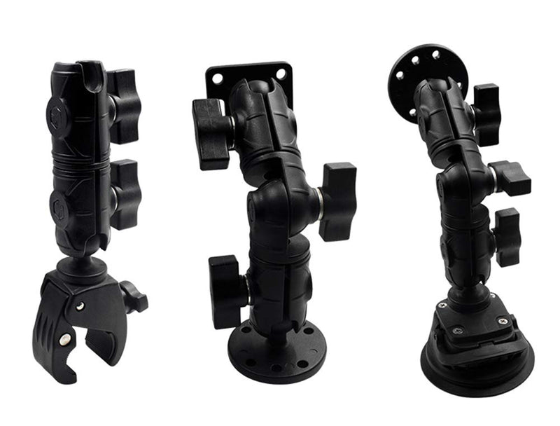 Strg 1'' Ball Mount with AMPS Round Plate, Ball Mount Base Compatible with RAM and 1" B Size Ball Double Socket Arms from Arkon, iBolt and Tackform Enterprise Series 1" Ball (Round Base)