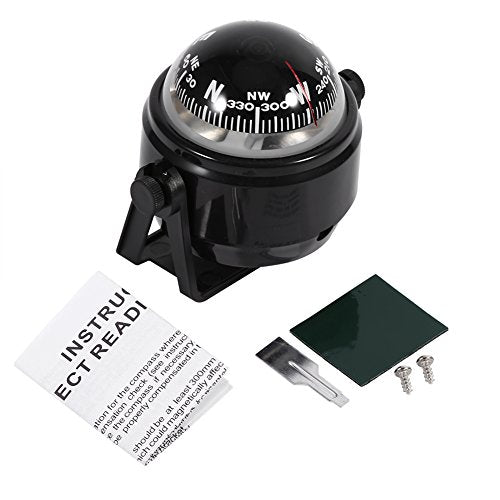 Keenso Waterproof Sea Marine Bracket Mount Voyager Hiking and Camping Fits Boat Caravan Truck Black