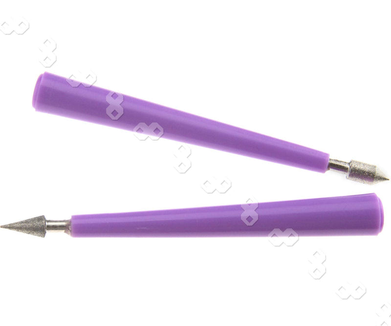 YINETTECH A set of 4 diamond tips pearl reamer beading hole reamer jewelry tools