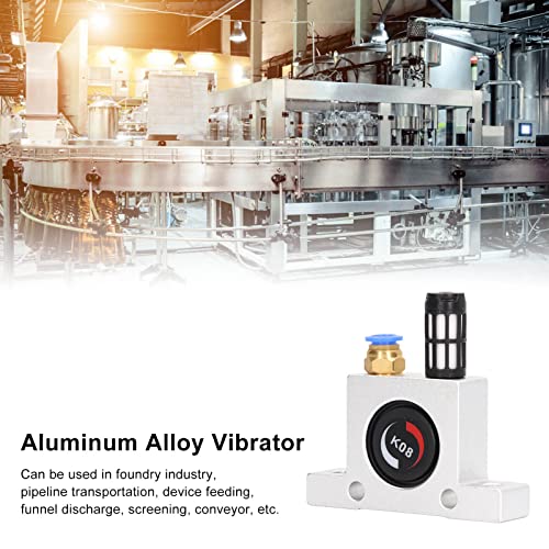 ViaGasaFamido Pneumatic Air Vibrator Ball Type Aluminum Alloy with Silencer Air Cooled