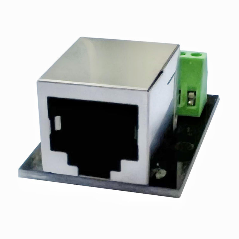 4PCS RJ45 Ethernet Single Female Terminal Connector Breakout Board, 2.54mm Pitch 8Pin RJ45 Screw Connector Board Shielded Network Adapter Terminal with PCB Board Single RJ45 interface