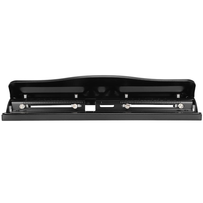 Adjustable 4 Hole Punch, Manual Paper Punch for 10 Sheets, Portable Universal Punching Machine, 11.4 x 2.6 x 2.2in
