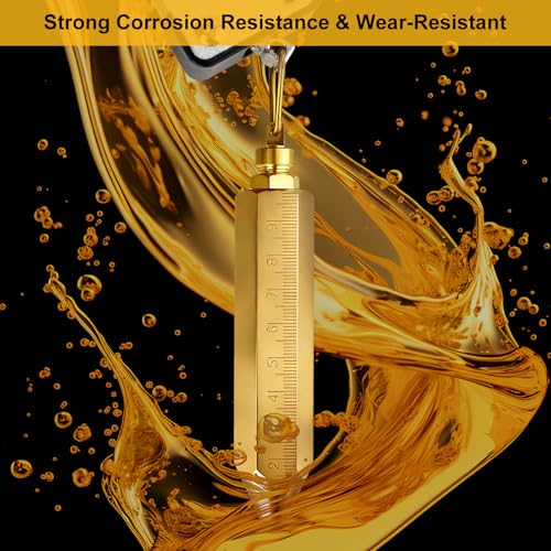 AJulyBee Oil Tank Measuring Tape, 33FT Stainless Steel Fuel Gauging Stick