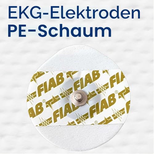 Fiab - 1 Pack of 50 Universal Single Use Oval Foam ECG Electrodes 48x50mm Adult