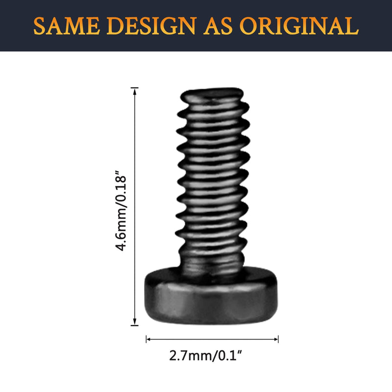 SOULWIT Replacement Headband Screws for Beats Studio 3, Studio 2, Studio 1.0, Studio Pro Headphone Headband Screws 20pcs, Easy DIY Installation - 20pcs Black