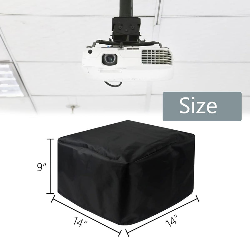Projector Winter Cover for Ceiling Video Projector at Home or Outdoor Installation, Waterproof Dustproof Protection Case, 14"x14"x 9"