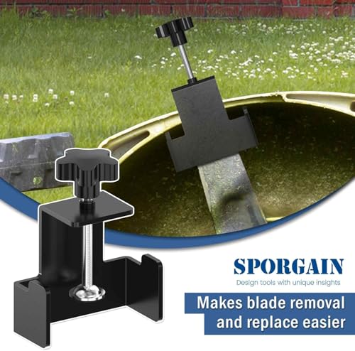 SporGain Lawn Care Essential Choice: Lawn Mower Blade Balancer and Blade Removal Tool Set