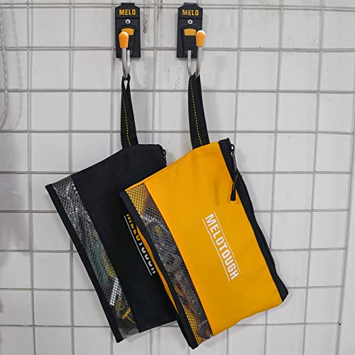 MELOTOUGH Multi Small Tool Pouch Small Tool Bag Zipper Bag Zipper Pouches, Durable Storage Organizer Tote bag 2 packs