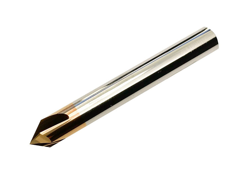 CNC QUALITY Solid carbide deburring end mill Ø 2 to Ø 12 mm - carbide chamfer cutter 90° - HM deburring cutter (Ø 10 mm) Ø 10 mm