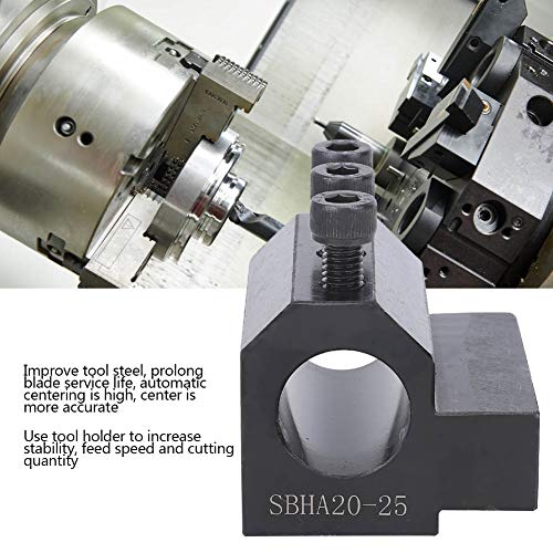 SBHA20 25 Boring Tool,ID Auxiliary Tool Holder Sleeve Milling Lathe Tool Boring Bar Holder CNC Lathe Inner Diameter Auxiliary Tool Holder Inner Diameter Turning Tool Bar for CNC