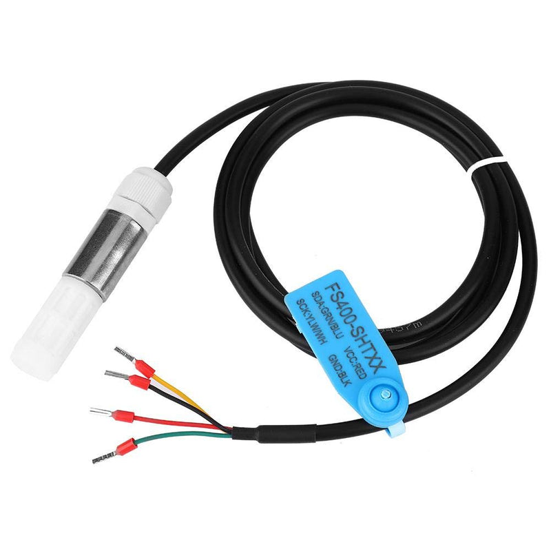 Dustproof FS400-SHT3X Digital Soil Temperature Humidity Sensor Probe Made of Stainless Steel and Plastic Housing with I2C Output(SHT31) SHT31