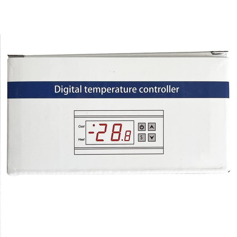 KETOTEK Temperature Controller with Sensor 230V 30A, Digital Thermostat Relay -30℃~300℃, Temperature Switch Cooling Heating Temperature Control for Incubator Reptiles 30A -30~300℃