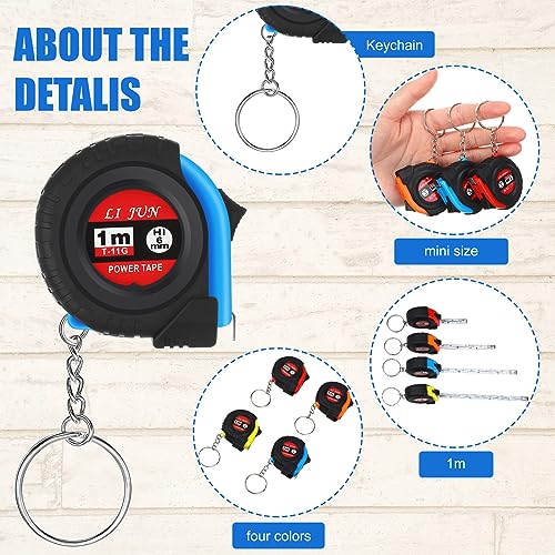 Copkim 36 Pcs Father's Day Dad Gifts Mini Tape Measure Keychain Bulk