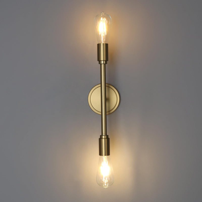 Phansthy 2 Light Bathroom Wall Sconce Antique Bronze Dual Light Indoor Industrial Wall Light Fixture for Hallway Kitchen Restaurant (Antique)