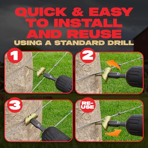 Cat's Claw Fasteners Screw in Fence Staples, Wire Fencing, 1.5in Hardwood (170 PCS) 1.5"