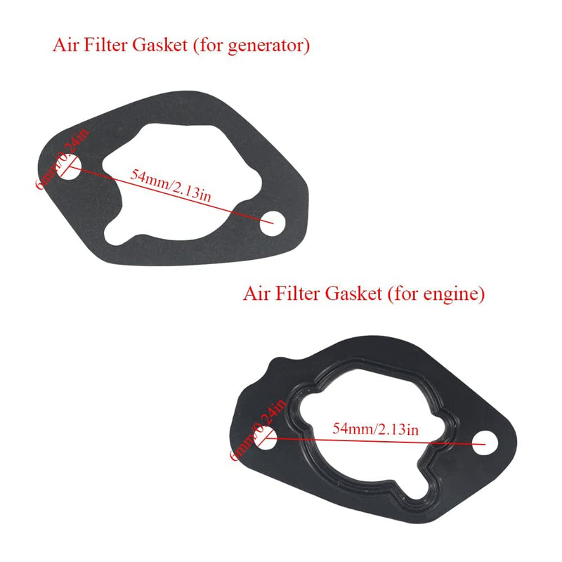 Gasket Kit Compatible with Honda and Clones GX390 GX420 GX440 188F 190F(188 Series) Engine Gasket, Carburetor Air Filter Cylinder Head Muffler Crankcase Gaskets with Oil Seals (for Engine)… GX390/GX420 Engine
