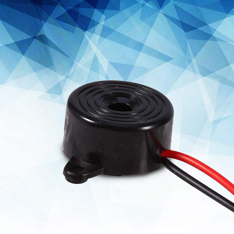 3-24V buzzer piezo electronic tone buzzer alarm continuous tone cable length 100mm diameter 23mm for computers, printers, photocopiers, alarm systems, electronic toys, vehicle electronics etc
