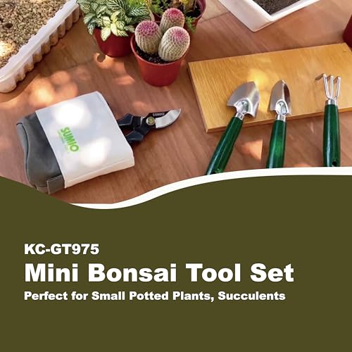 SUMIO Mini Garden Tool Kit + 6-Piece Gardening Hand Tool Set
