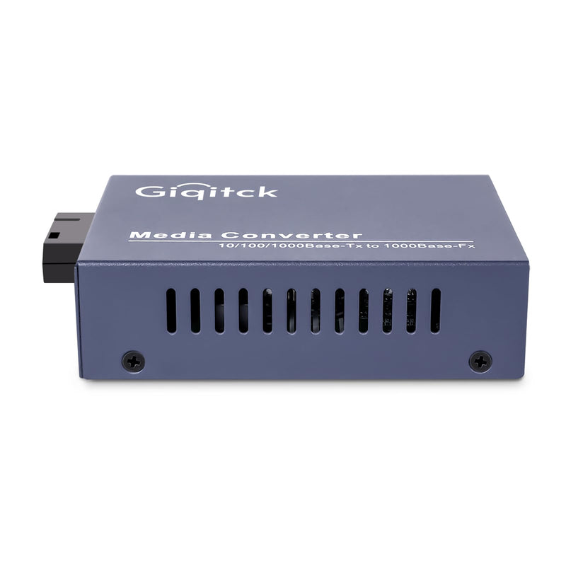 A Pair 1.25G/s Bidi Gigabit Media Converter, 10/100/1000Base-Tx to 1000Base-FX Fiber Ethernet Coverter, Singlemode SC Bidi Transceiver TX1310nm/TX1550nm, 10Km BIDI 10KM, SC x1pair