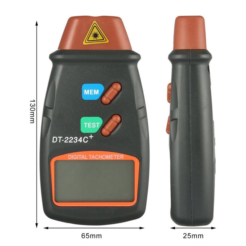 Digital Laser Photo Tachometer Handheld Photo Tachometer Laser Non-Contact RPM Speedometer