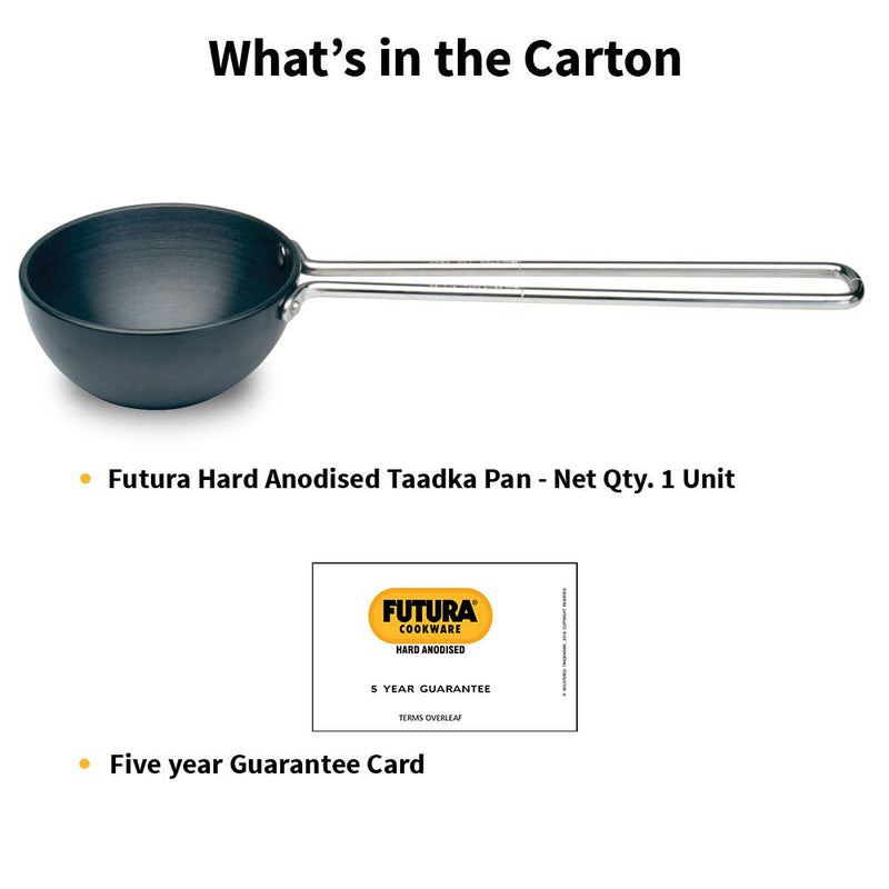 FUTURA Anodised Heating Pan, 4.72 IN, Black 2 CUP