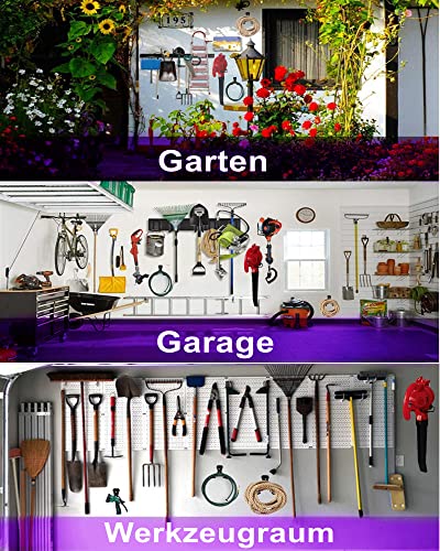 Falezern Brush Cutter Holder, 1 Piece Wall Mount for Grass Trimmer, Wall Holder for Brush Cutter, Wall Mount for Garden Tools, Metal Grass Trimmer Hanger for Garage Trimmers, Garden Tools