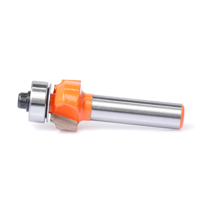 Sinoprotools rounding cutter 8mm shank, rounding cutter standard radius cutter radius 2mm, rounding cutter router with ball bearing, rounding cutter for edge milling/milling table (Ø shaft 8mm, R2) R 2mm shaft 8mm