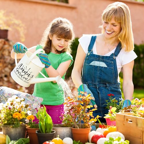 Nana Gifts, Garden Kit Gifts for Nana Mothers Day from Grandkids Gardening Tools and Durable Garden Tools Organizer Tote, Ideal Gardening Set for Women on Plant Lover Birthday Present Brown