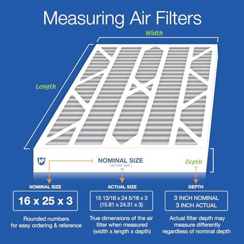 Nordic Pure 16x25x3 Pleated MERV 10 Plus Carbon Air Filter 1 Pack MERV 10 + Carbon
