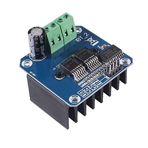 BTS7960 43A Dual H-Bridge Stepper Motor Drive Current Limit Control Semiconductor Cooling PWM for Smart Car Motor Drive Arduino (3 Pieces) 3 pieces.