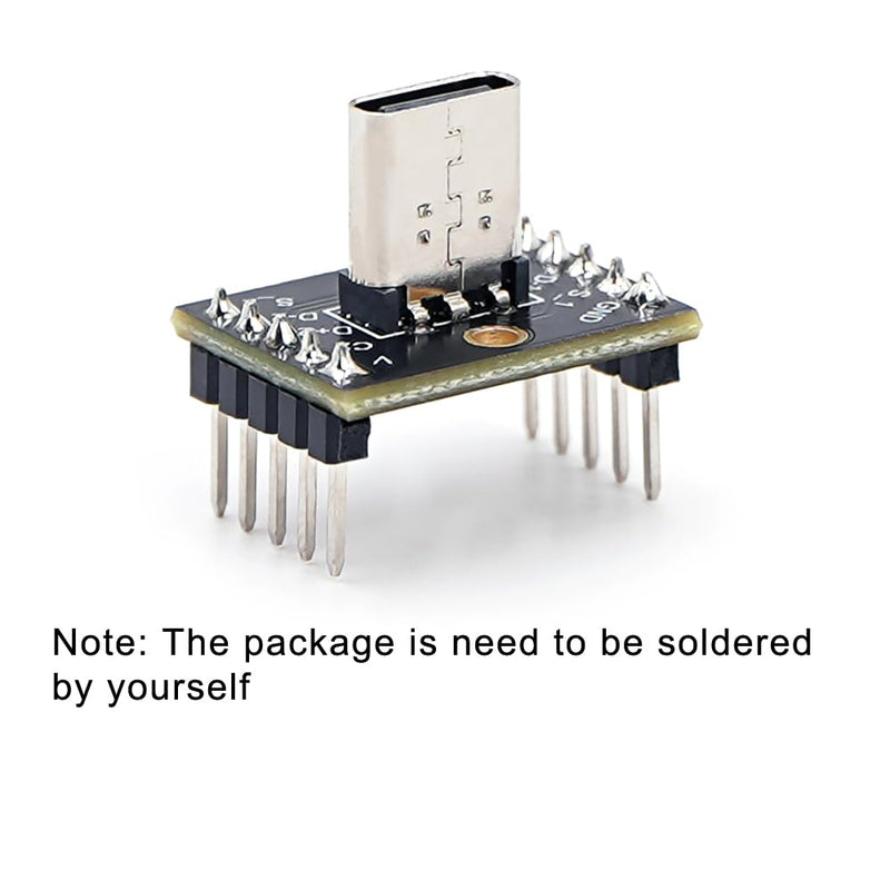 2pcs USB Type C Breakout Board-Vertical Female Connector USB Type C Connector Board PCB Converter Board