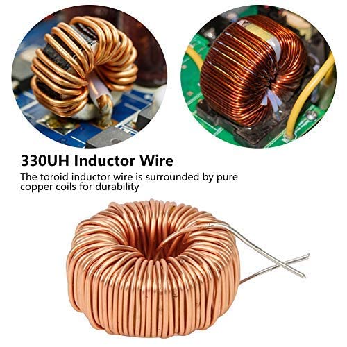 20pcs Toroid Inductor, Electronic Component Resistor Kit Small Size Inductance Copper Coil 5026 330UH 3A for Transformers DIY Circuit Board