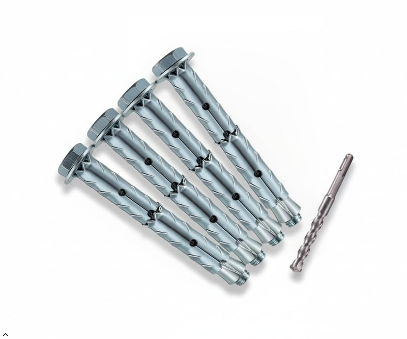 3/8×3" Hex Heavy Duty Hollow Wall Anchors, Through-Hardened Expansion Screws for Hollow Brick, Lightweight Brick and Porous Block, 20 PCS,Includes Impact Drill Bit 3/8×3" Hexagonal