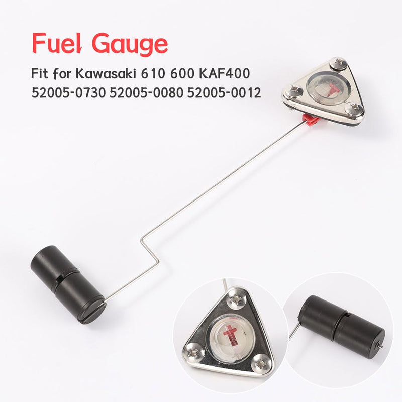 Fuel Gauge Replaces 52005-0730 52005-0080 52005-0012, Compatible with Kawasaki Mule 610 600 KAF400, 2005-2016