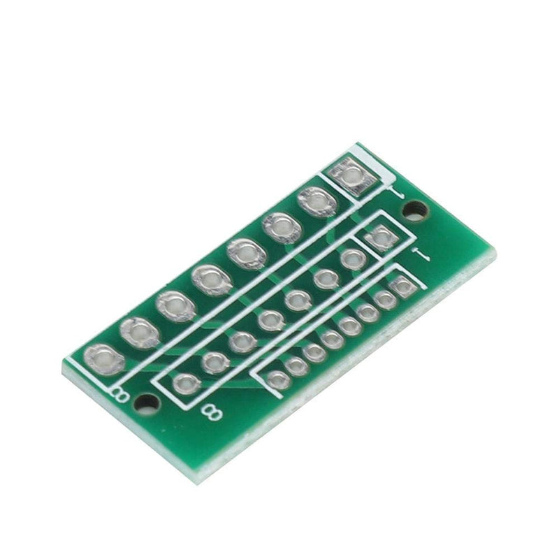 Lazmin 10Pcs 1.27MM 2.0MM 2.54MM Adapter Plate Board 8PIN for Wireless Modules