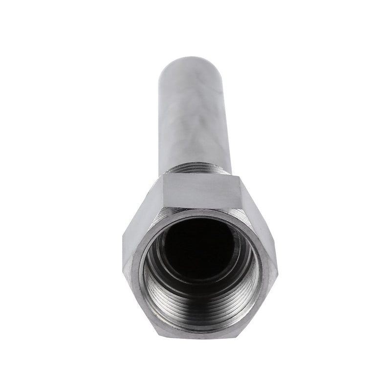 Thermowell thermometer protective sleeve made of stainless steel, 1/2 inch NPT thread for temperature sensors