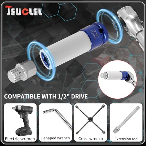 21PCS Wheel Locking Nut Key Kit Compatible with BMW, Nut Removal - Complete Set (21 Pcs)