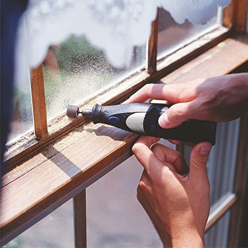 AUSTOR 252 Pieces Sanding Drum Kit with Free Box Including 240 Pieces Drum Sander Nail Sanding Band Sleeves and 12 Pieces Drum Mandrels for Dremel Rotary Tool.