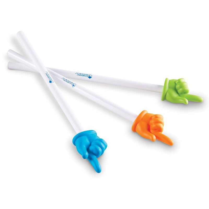 Learning Resources Rainbow Pointers, Classroom Supplies, Kids Finger Pointer, Set of 10, Ages 3+