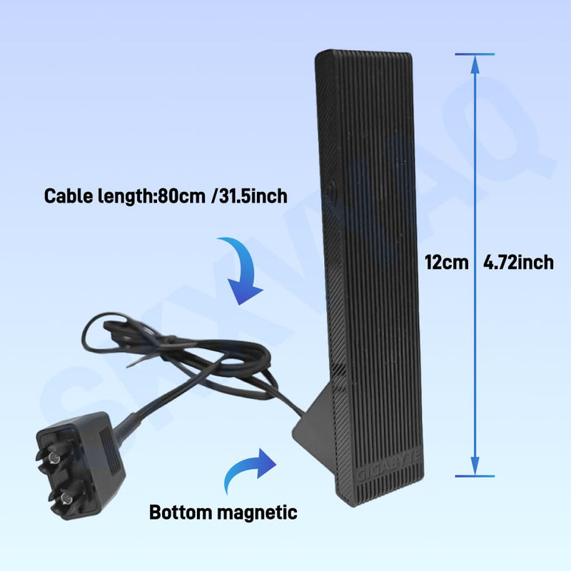 for GIGABYTE WiFi 7 Antenna 2.4G 5G 6G WiFi 6E Magnetic WIFI7 for GIGABYTE B850 AORUS Elite,B850 Series B850M B850I Motherboard with New Interface PC Desktop Computer Black