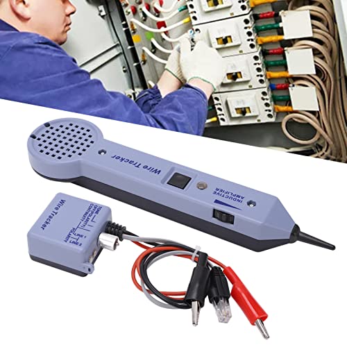 Network Cable Tracing Tester Kit, Audio, Adjustable Induction Amplifier, Cable Toner Detector, Main Functions, High Performance, with Display, ABS Housing, Wide Application