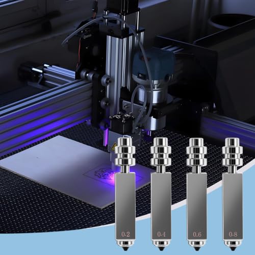 4Pcs 0.2mm-0.8mm Integrated Hardened Steel Nozzles for Anycubic 3D Printers, High Flow High Speed Throat Tube Hot End for Kobra X Quick-Swap 3D Printer Accessories Print Head