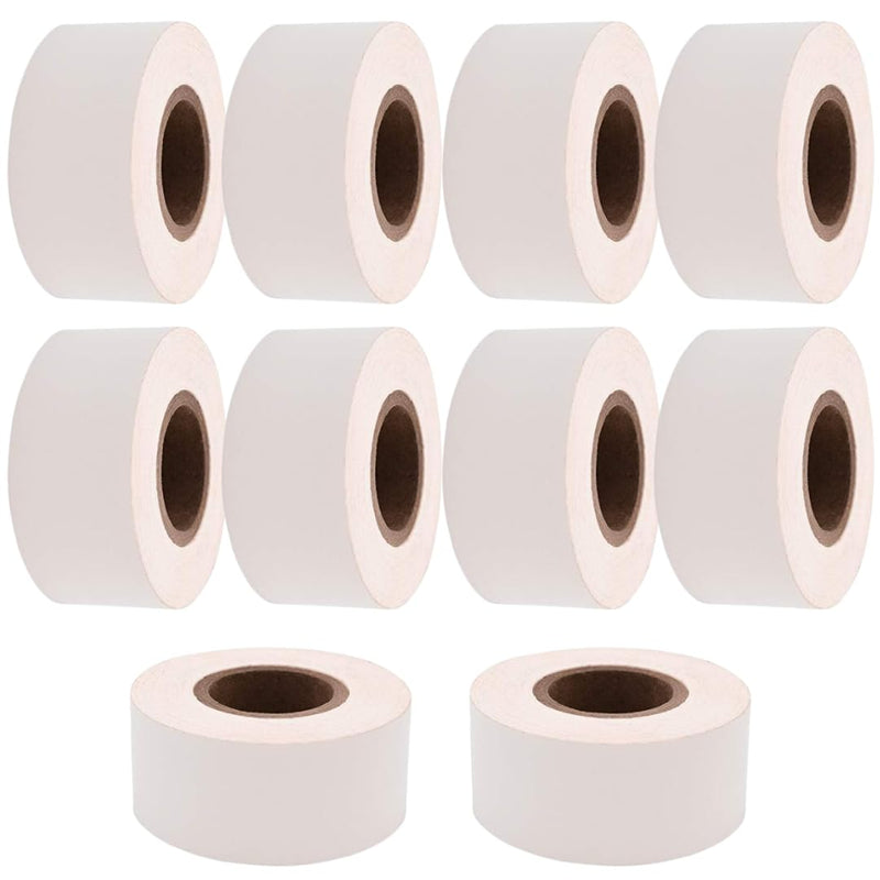 ChromaLabel 1 Inch Colored Masking Tape, Ideal for Kids, Clean Remove Labeling Tape, 500 Inch Roll (13.88 Yards), White - Case of 10