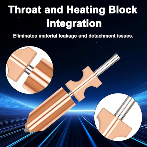 Upgraded AD5X Nozzles Kit 0.25 0.4 0.6, 2X Silicone Sock +2X Nozzle Brush Plated Copper Titanium Integrated Heatbreak Compatible with Flashforge AD5X Multi Color 3D Printer Parts (0.25+0.4+0.6mm) 0.25+0.4+0.6mm