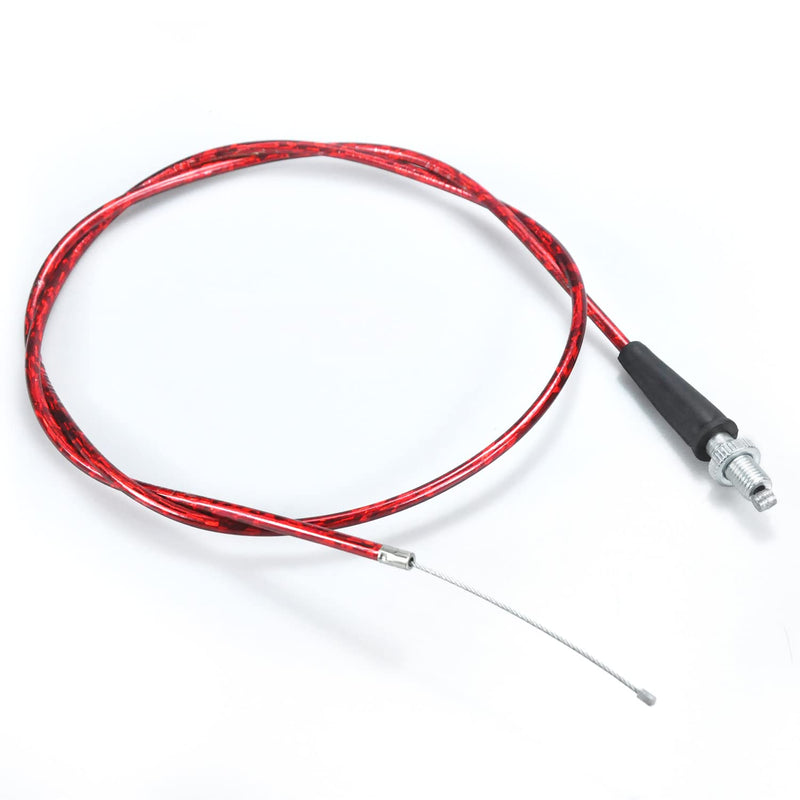 50'' Throttle Cable for Predator 212cc 6.5hp Coleman CT100U CT200U BT200X Baja Warrior Doodlebug Db30 Mb165 Mb200 MOTOVOX MBX10 MBX11 MBX12 RT200 Mini Bike GX160 GX200 Pit Dirt Bike Parts Red